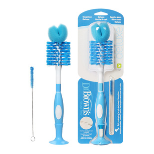 布朗博士奶瓶刷 海绵洗奶瓶刷奶嘴刷 带导气管刷组套合新款包邮