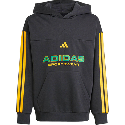 Adidas/阿迪达斯正品2025秋季款大童运动连帽针织抓绒卫衣KB5581