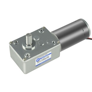 新永泰5840-31ZY直角蜗轮蜗杆直流减速电机12v24v大扭力调速马达