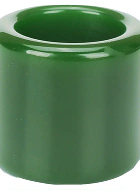 正品天然新疆满绿碧玉扳指