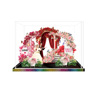 新婚结婚礼物定制摆件送新人新娘闺蜜朋友礼物diy微景观来图定制