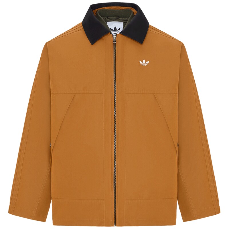 阿迪达斯运动羽绒服翻领休闲外套