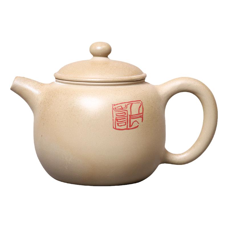 纯手工柴烧建水紫陶茶壶