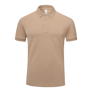 纯棉工作服polo衫定制印logo咖啡店奶茶甜品餐饮短袖翻领T恤工装
