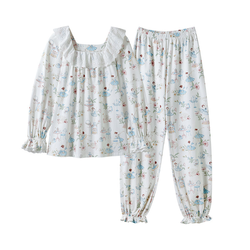 嫚熙奶霜柔女士家居服睡衣套装