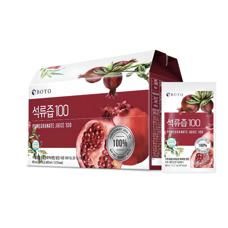 韩国直邮BOTO石榴汁低卡无添加