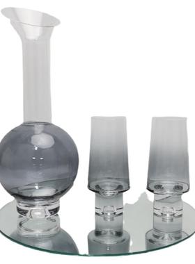 欧式创意玻璃红酒醒酒器套装摆件