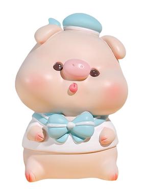 水手服小猪猪摆件高颜值小物件