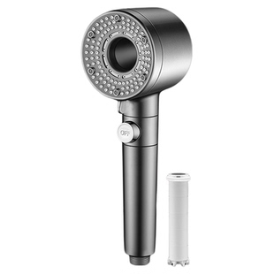 德国双涡轮空气增压花洒喷头家用浴霸淋雨洗澡水龙头加压大出水量
