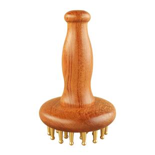 黄铜经络刷全身通用29齿纯铜疏通经络揉腹肚子腿燃脂带脉按摩梳