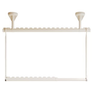 名至26新款侧装晾衣架阳台悬挂式伸缩晾衣杆吊杆免打孔晒被子神器