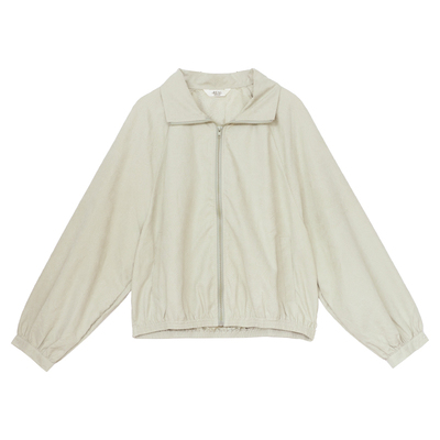 春秋新款休闲宽松双拉链夹克上衣