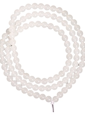 天然和田羊脂白玉108手串