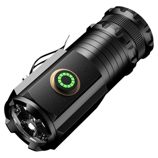 迷你手电筒强光可充电超亮小便携户外照明远射家用小型led小钢炮