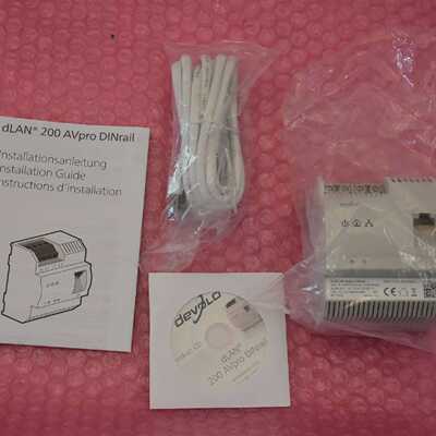 devolo Powerline Adapter  dLAN 200 AVpro DINrail, Homeplug A