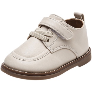 新款1-3岁男女宝宝学步鞋春秋软底婴儿鞋英伦男童小皮鞋单鞋透气