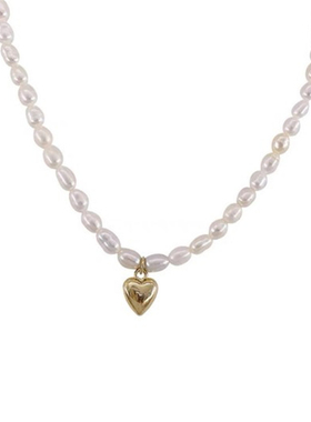 法式复古超仙爱心天然淡水珍珠