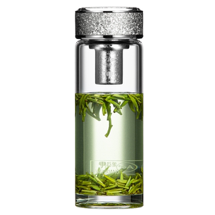 万象玻璃杯抗菌大容量男女士车载办公茶杯子简约高端节日送礼水杯