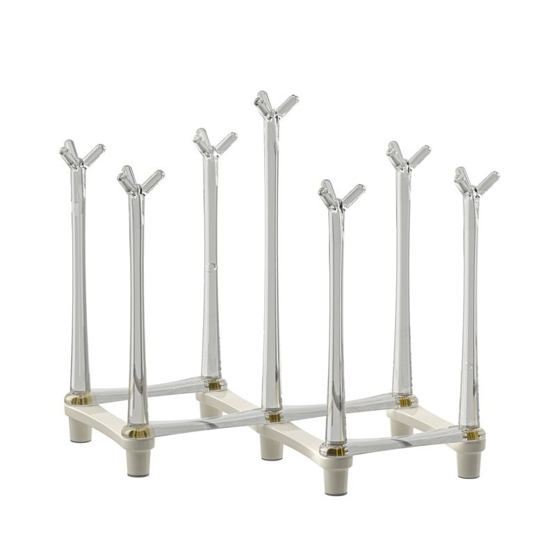 婴儿奶瓶奶嘴沥干水杯架厨房多功能收纳可折叠旅行外出晾晒置放架