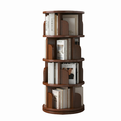 升价加厚实木书架360度旋转