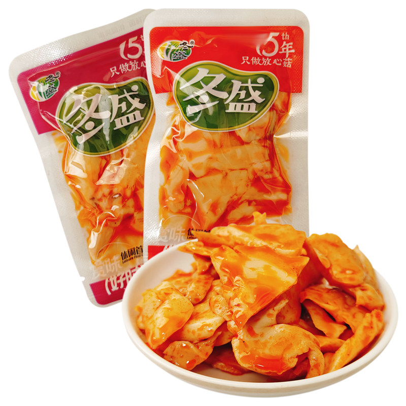 冬盛杏鲍菇下酒菜零食咸菜小吃