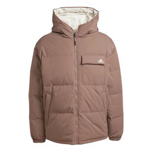 阿迪达斯男女装2024冬季新款拒水防泼双面穿保暖鸭绒羽绒服JM9130