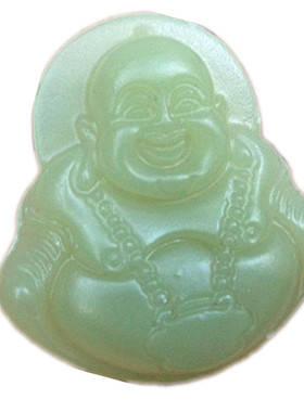 昆仑山天然玉佛挂件观音吊坠