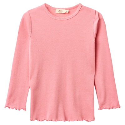 Little现货 Copenhagen Colors SS26春夏儿童木耳边套头衫阔腿裤