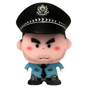 叱咤小警警察公仔人偶手办公安交警模型礼物卡通玩偶汽车车载摆件