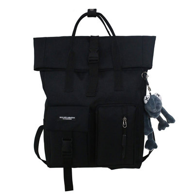 大容量休闲旅行方形电脑双肩背包