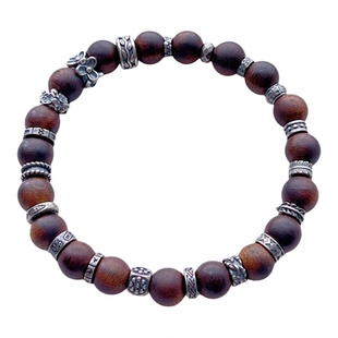 三七老银饰品配件六字真言羽毛小鱼如意吉言小花大孔隔珠隔片垫片