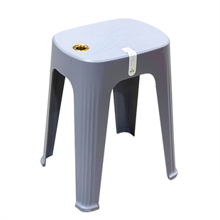塑料凳子高凳大号熟胶加厚家用北欧客厅成人透气结实特厚胶凳子