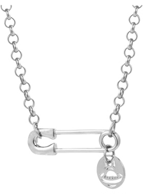 土星别针圆牌项链女叠戴高级感