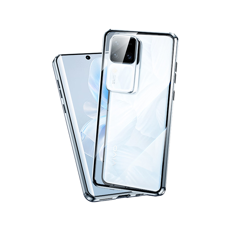 vivos18pro手机壳新款s18的磁吸双面玻璃保护套曲面屏全包防摔vivo新品s18e手机套男女高端防窥外壳适用于
