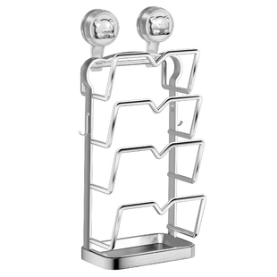 吸盘锅盖放置器免打孔壁挂式厨房多功能置物架台面砧板菜板收纳架