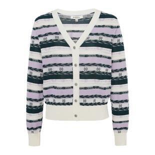 EYEDOLL新款简约时尚休闲气质短款V领针织开衫