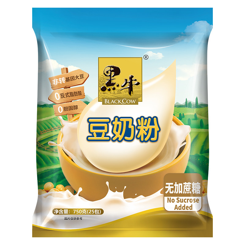 黑牛维他命高钙豆奶粉即食早餐冲豆奶粉