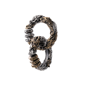 天机乾坤圈丨琢匠国风原创s925银饰吊坠周易八卦饰品解压随身挂件