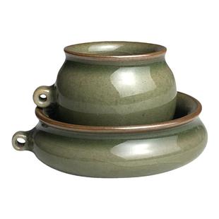 鸟食罐青瓷鸟笼配件红子绣眼金青麻雀小鸟碗宠物鸟食料杯喂食器