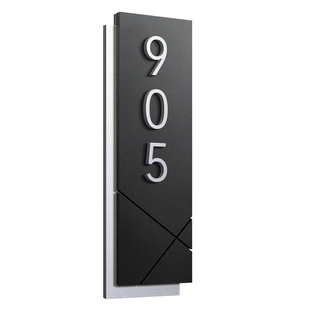 亚克力门牌号码牌家用高级感入户门装饰定制公寓住宅竖版个性轻奢创意房号办公室入户门免打孔自粘门号数字贴