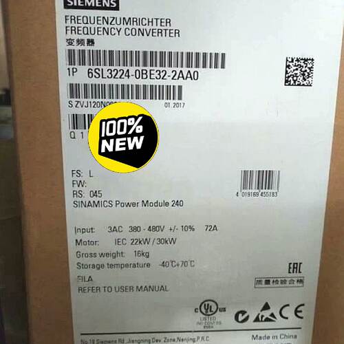 【询价】6SL3224-0BE32-2AA0 G120变频适用