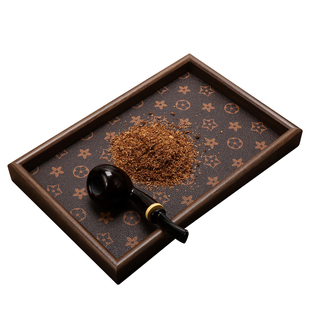 烟斗专用醒丝盘烟具收纳盘木质醒草盘卷烟操作盘烟斗配件醒草工具