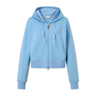 【夏季新品】GOLDEN BEAR/金熊女士2026年休闲连帽卫衣拉链开衫