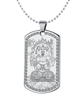 大黑天财神吊坠密宗护法神项链