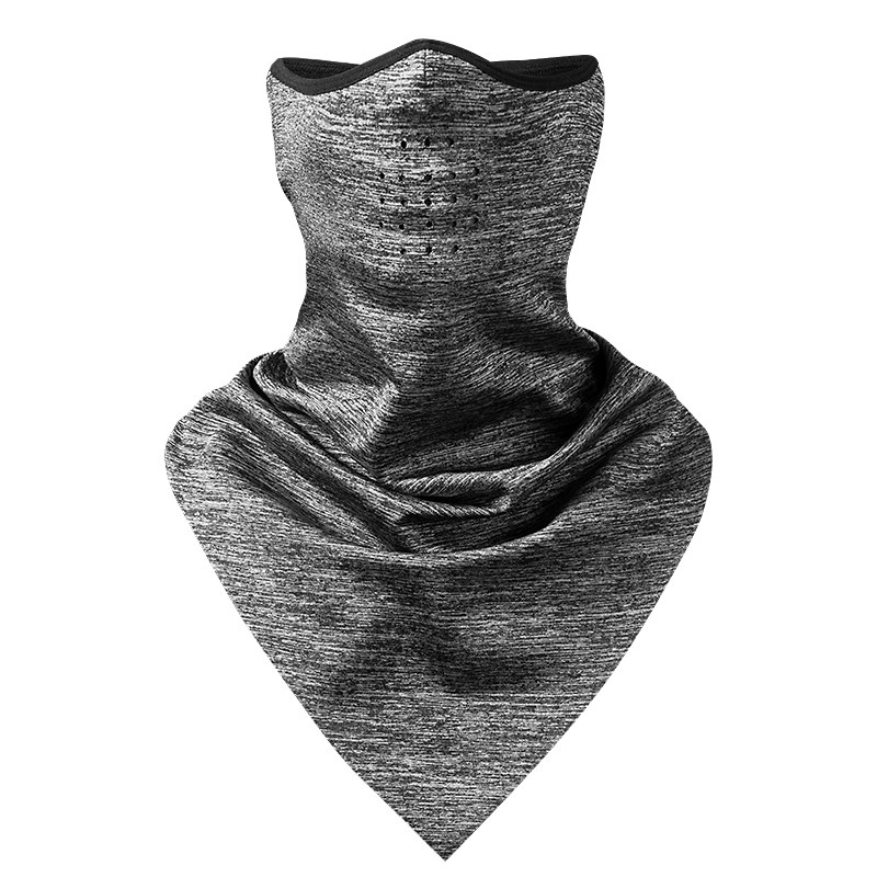 洛克兄弟抓绒保暖头巾防风面罩围脖套骑行男女户外摩托车冬季防寒