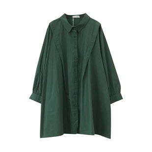 洋气孕妇装衬衫春季新款连衣裙哺乳宽松遮肚子娃娃衫上衣春秋衬衣