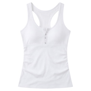 时尚街头修身女士百搭工字背心Street-fit women's V-neck blouse