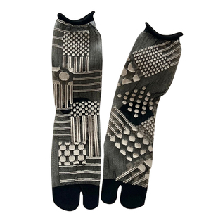 春夏季新款AB款玻璃丝分趾袜薄款中筒女袜tabi二趾袜个性潮袜