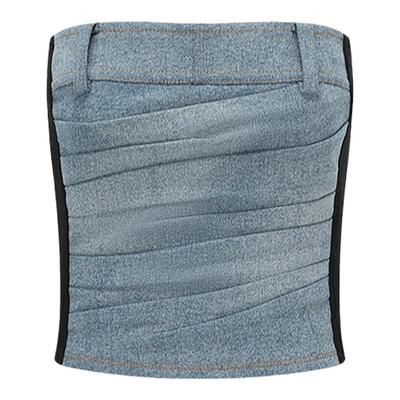 拼接抹胸deepmoss时尚