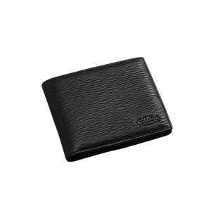 【新年礼物】金利来银包鹿皮男士新款经典商务荔枝纹短款横钱包男